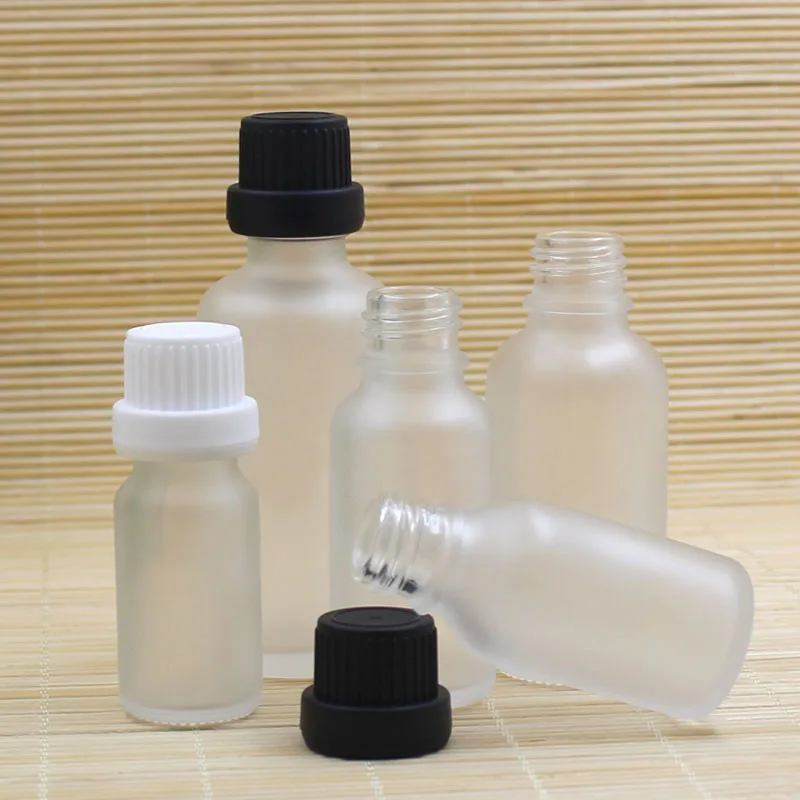 50ml Green/Blue/Brown/Clear Glass Bottle Tamper Evidence Child Proof Essential Oil Moisture Liquid Toner Water Skin Packing