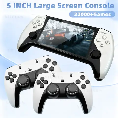 5 inch IPS Large Screen Retro Handheld Game Console FHD Portable Game Player 22000 Games For PS1 MAME GBA Arcade Console Gift