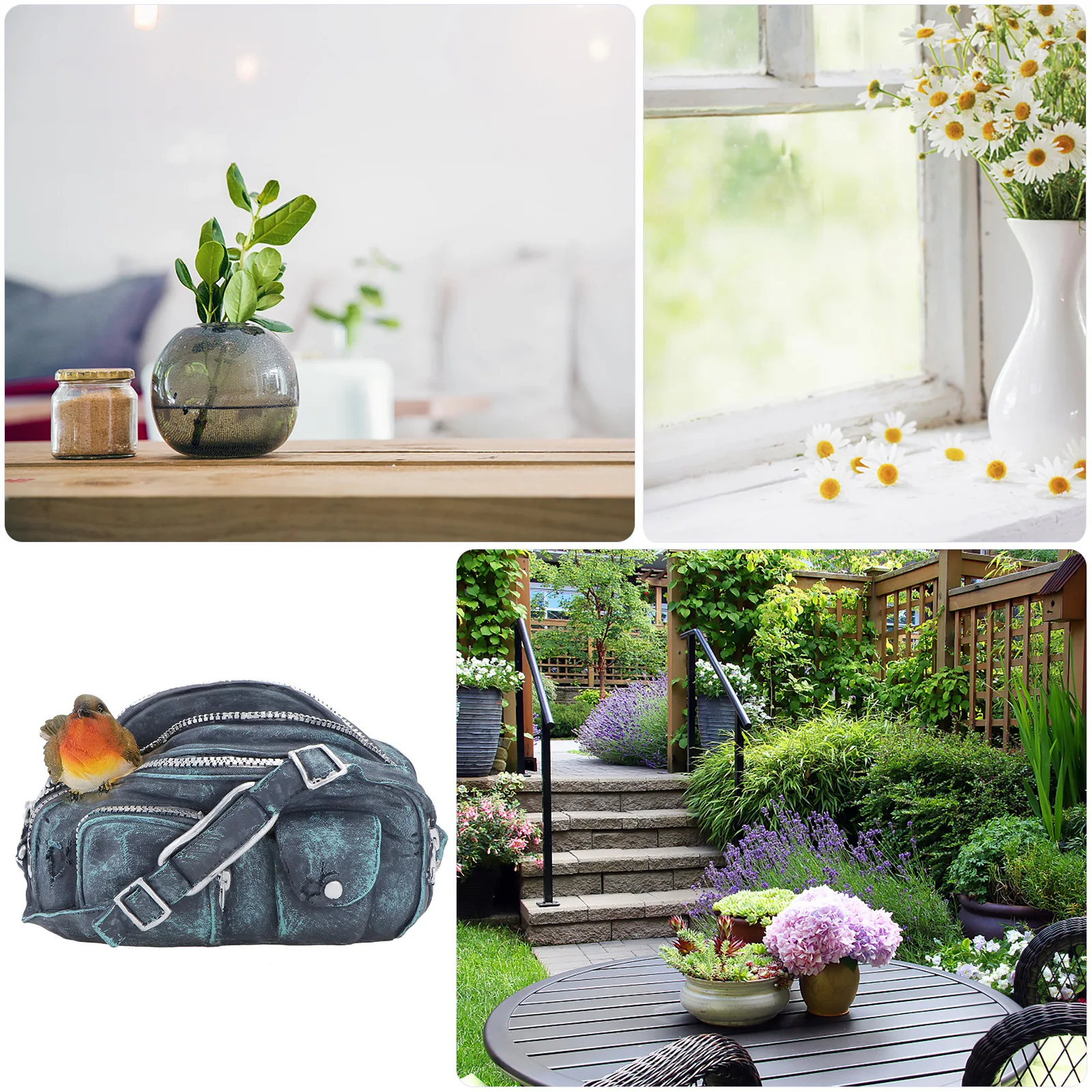 

Nordic Simple Creative Flowerpot Adornment Retro Plant Pot High Class Resin Material Fine Workmanship Excellent Texture