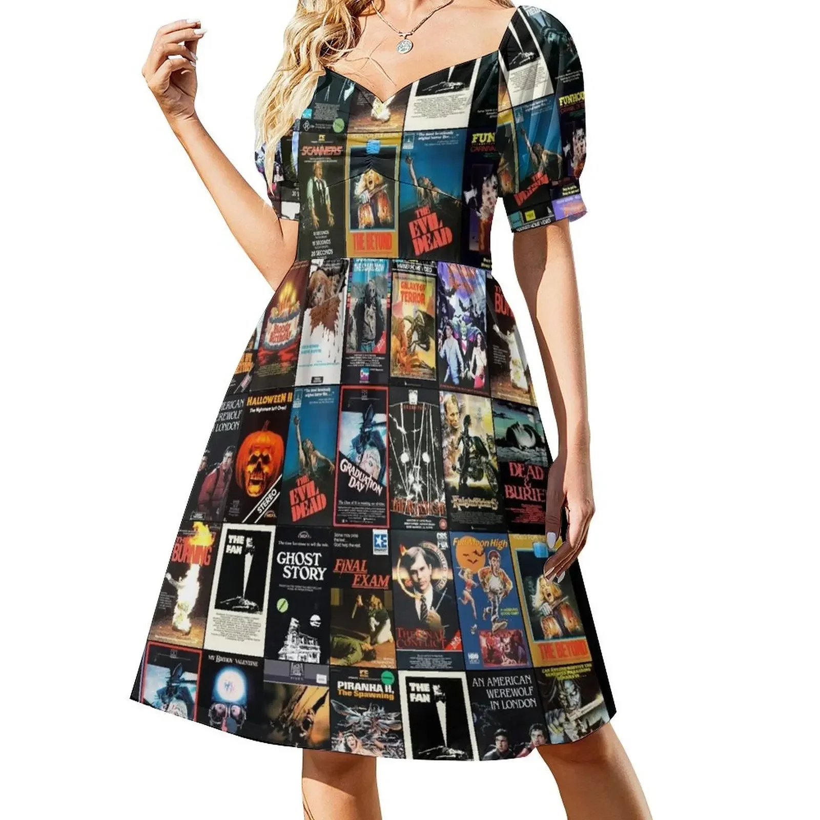 

RETRO HORROR VHS ARTWORK - 1981 Sleeveless Dress womens dress Female dress party dresses woman