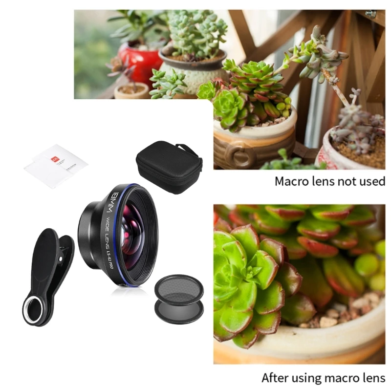 C7AB Additional Glass Large Lens For Mobile Phones 1 2cm Firing Extent Seize Complex Grains Jewelry Succulents Travel Friendly