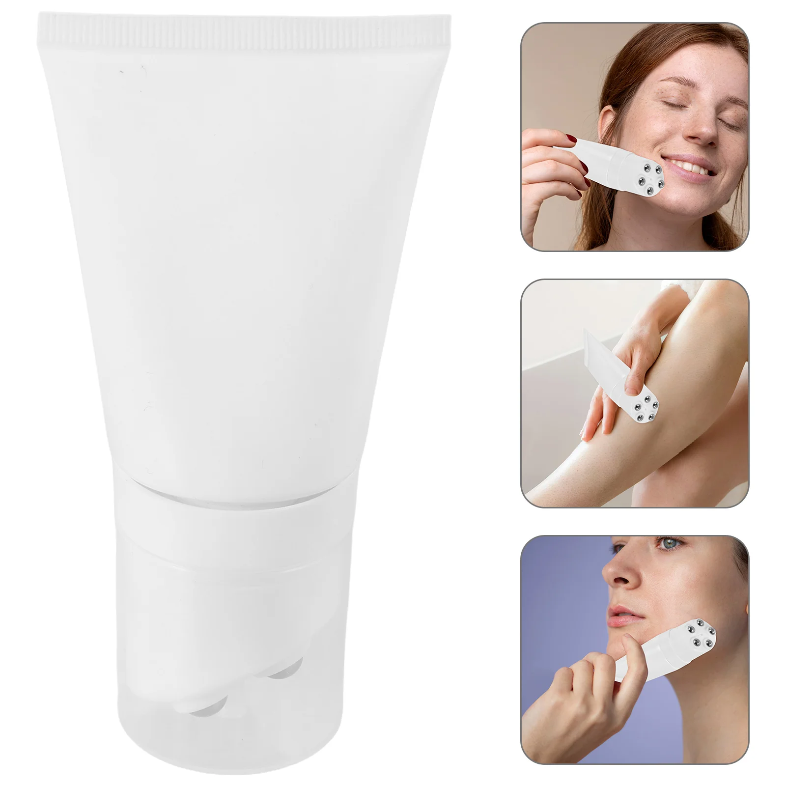 

50ml Empty Plastic Squeeze Tube Cosmetic Container Can Be Filled With Plastic Tube Travel Bottle With Roller Ball Face Care