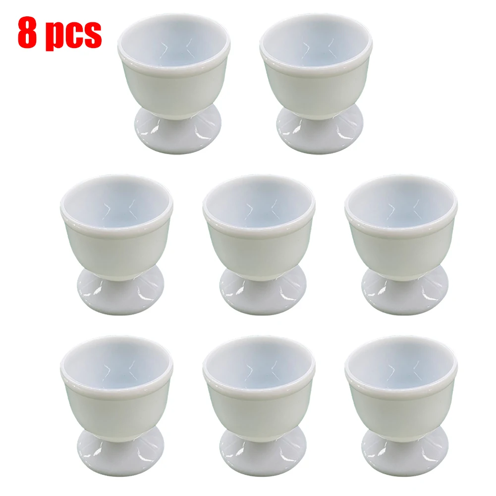 White Egg Cup Holder Hard Soft Boiled Eggs Holders Cups Kitchen Breakfast Eggs Supplies Kitchen Accessories