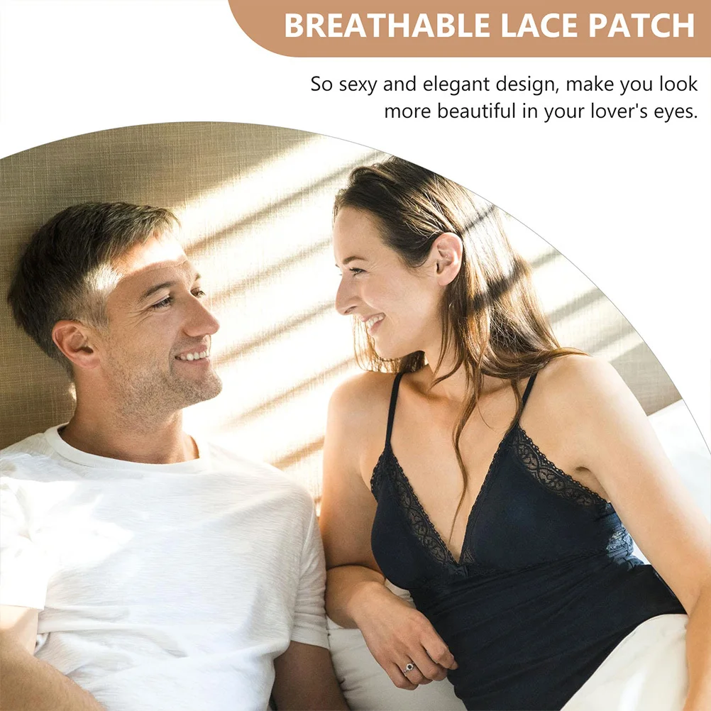 

10Pairs Nipple Covers Breathable Lace Summer Disposable Breast Pasties Ultra-Thin Invisible Stickers for Backless Strapless Tops