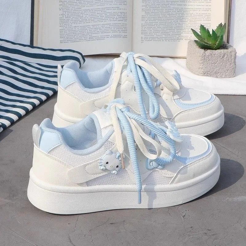 Hello Kitty Anime Kawaii Sanrio chaussures décontractées dessin animé mignon 2025 été maille respirant conseil chaussures étudiant baskets cadeaux