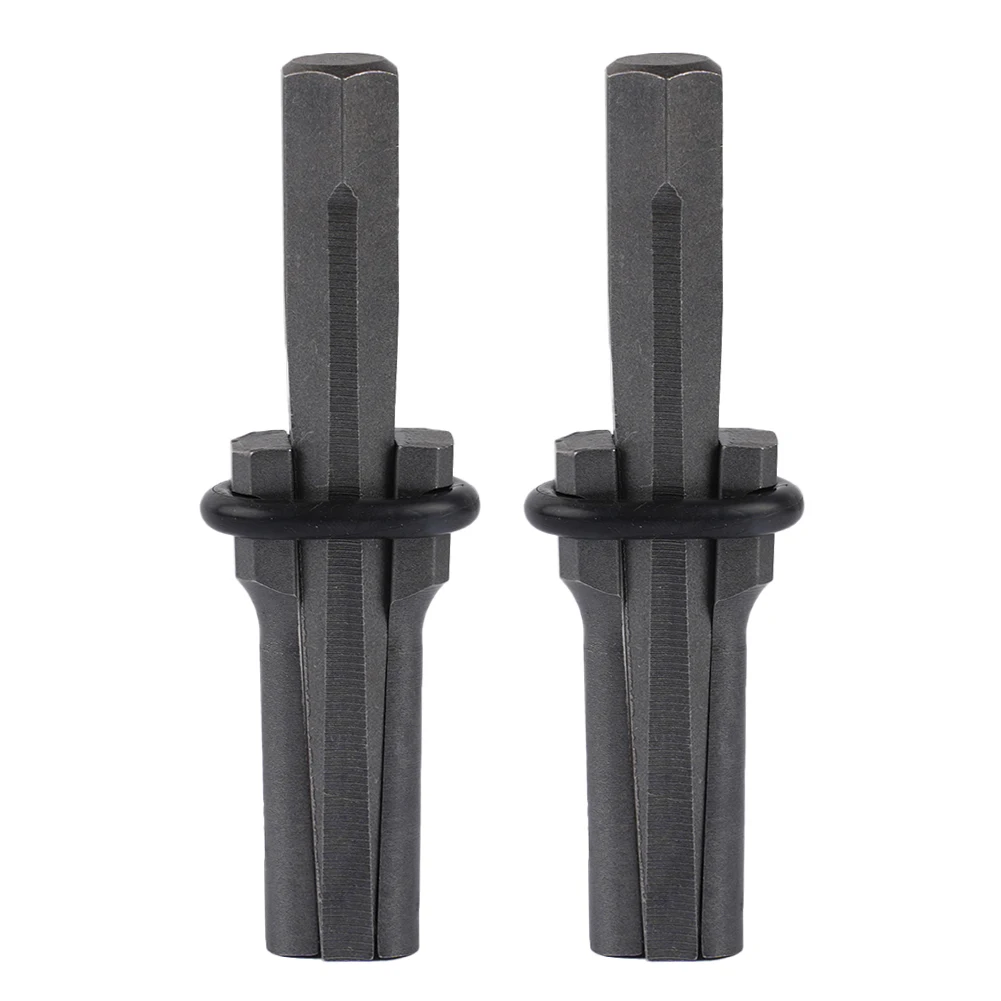 2pcs Rock Stone Splitters 18mm  Stone Splitting Tool Metal Plug Wedges And Feather Shims Concrete Rock Splitters Hand Tools