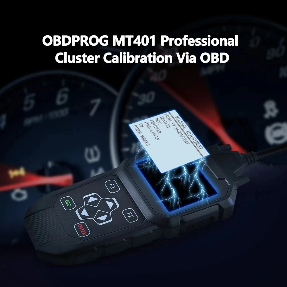 OBDPROG MT401 OBD 2 Cluster Calibration Tool OBD2 Car Scanner Instrument mileage Correction Adjustment Tool OBD Diagnos