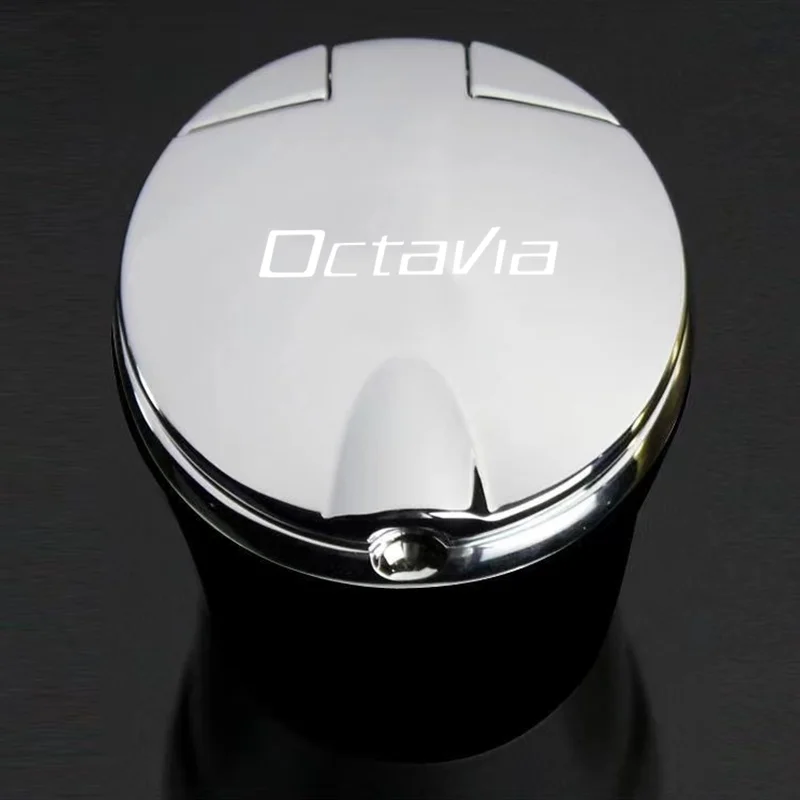

Car Ashtray with LED Light Car Smokeless Cup Holder For Skoda Octavia RAPID Superb Fabia Kodiaq Kamiq Karoq