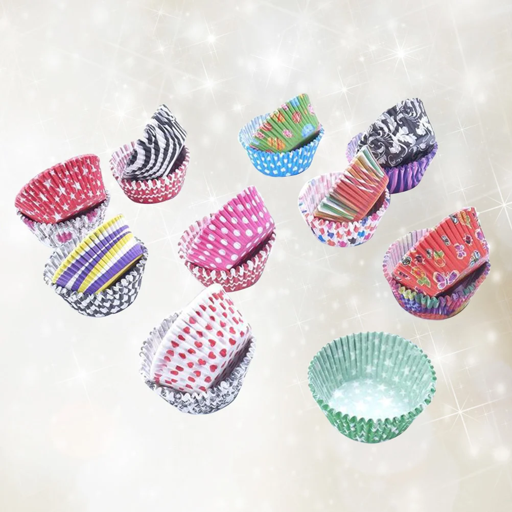 

200 Pcs Paper Baking Cup Wrapping Cake Liner Cupcake Holder Wrapper Muffin Mold