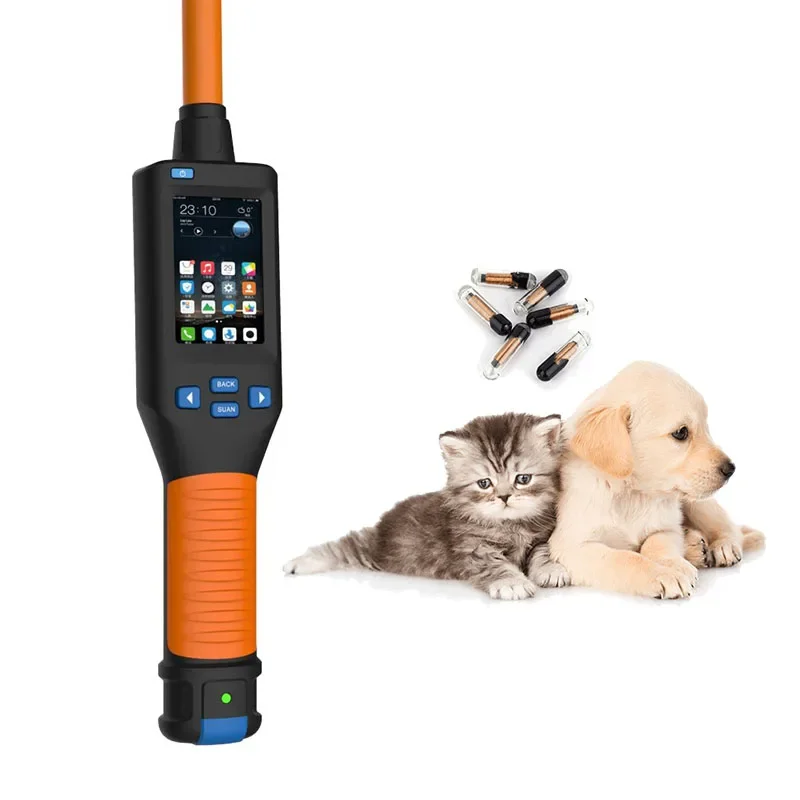 Long Stick Sheep Ear Tag Handheld Scanner 134.2khz Fdx/Hdx Cattle Rfid Reader Animal Ear Tag Stick Chip Scanner