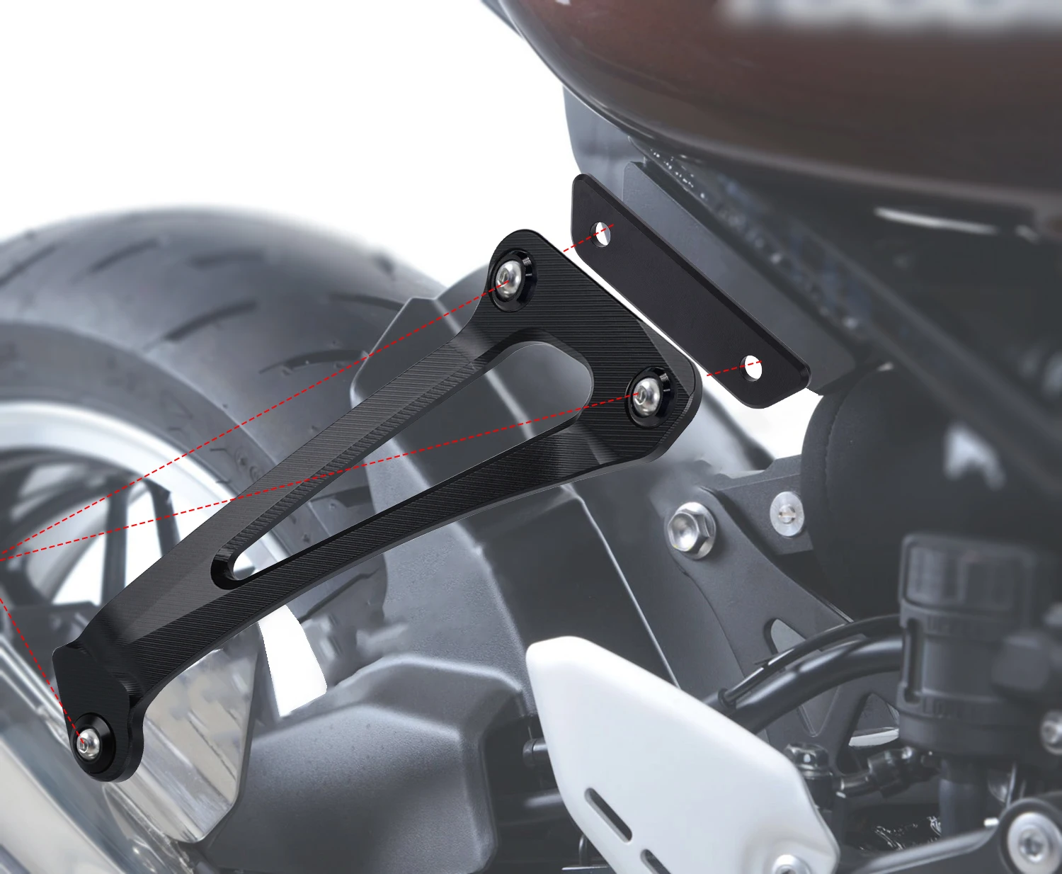 Foot Peg Removes Blanking Plate For KAWASAKI Z900RS Cafe Racer 2018-2021 2022 2023 Muffler Support Exhaust Fixing Exhaust Hanger