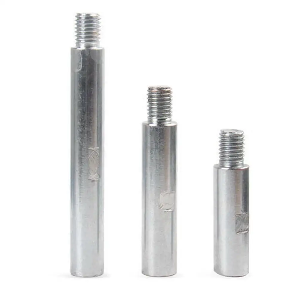 Angle Grinder Extension Connecting Rod 75/100/140mm Thread Adapter Extension Shaft With Nuts Thread Adapter Rod Polishing Pad