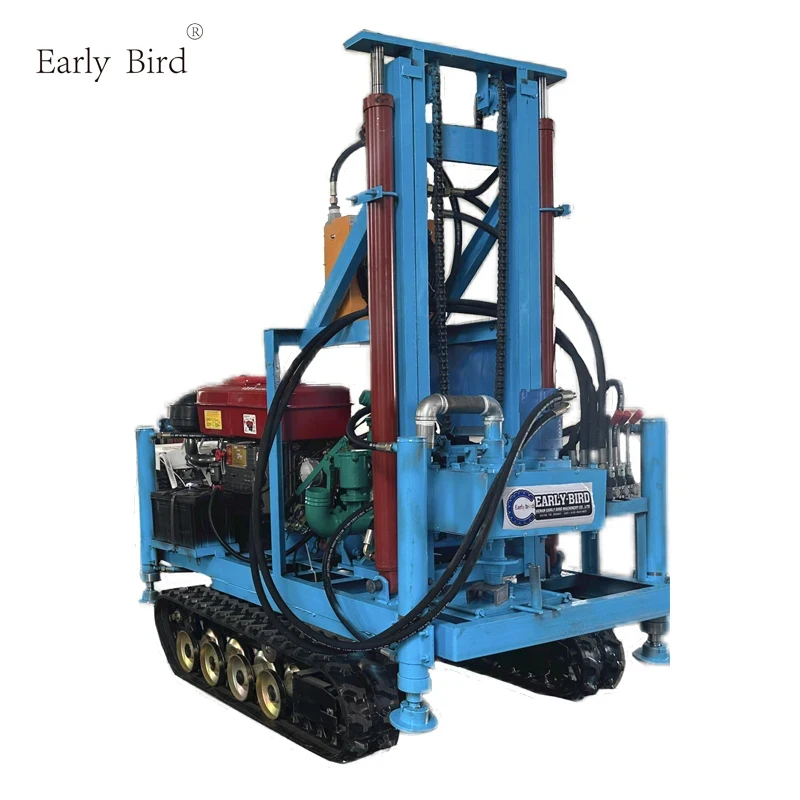 200 Meters Steel Crawler Mounted Rotary Water Well Machine/Mine Drilling Rig