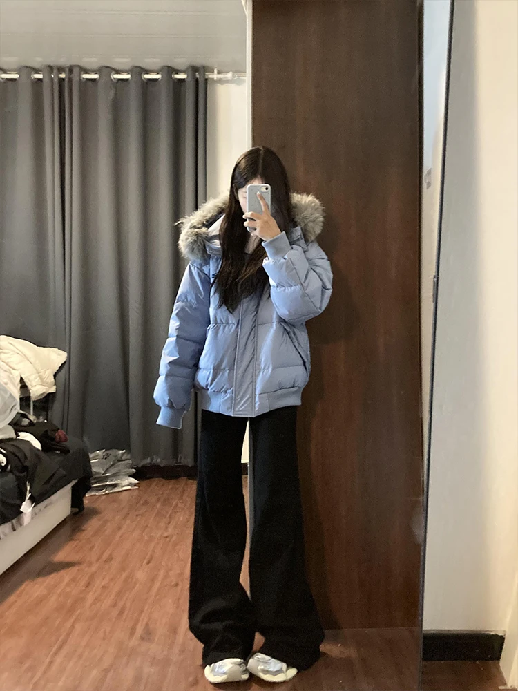 

Американские расклешенные джинсы на подкладке, женские осенне-зимние новые прямые широкие брюки, не облегающие длинные брюки с низкой талией