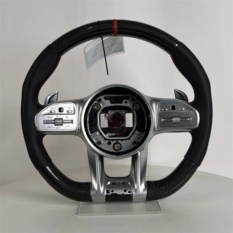 

Для Mercedes Benz AMG Style кожаный руль из углеродного волокна, обновленный подходит для G Wagon W463 G63 W204 W205 W211 W212 W213 GLA X156 G