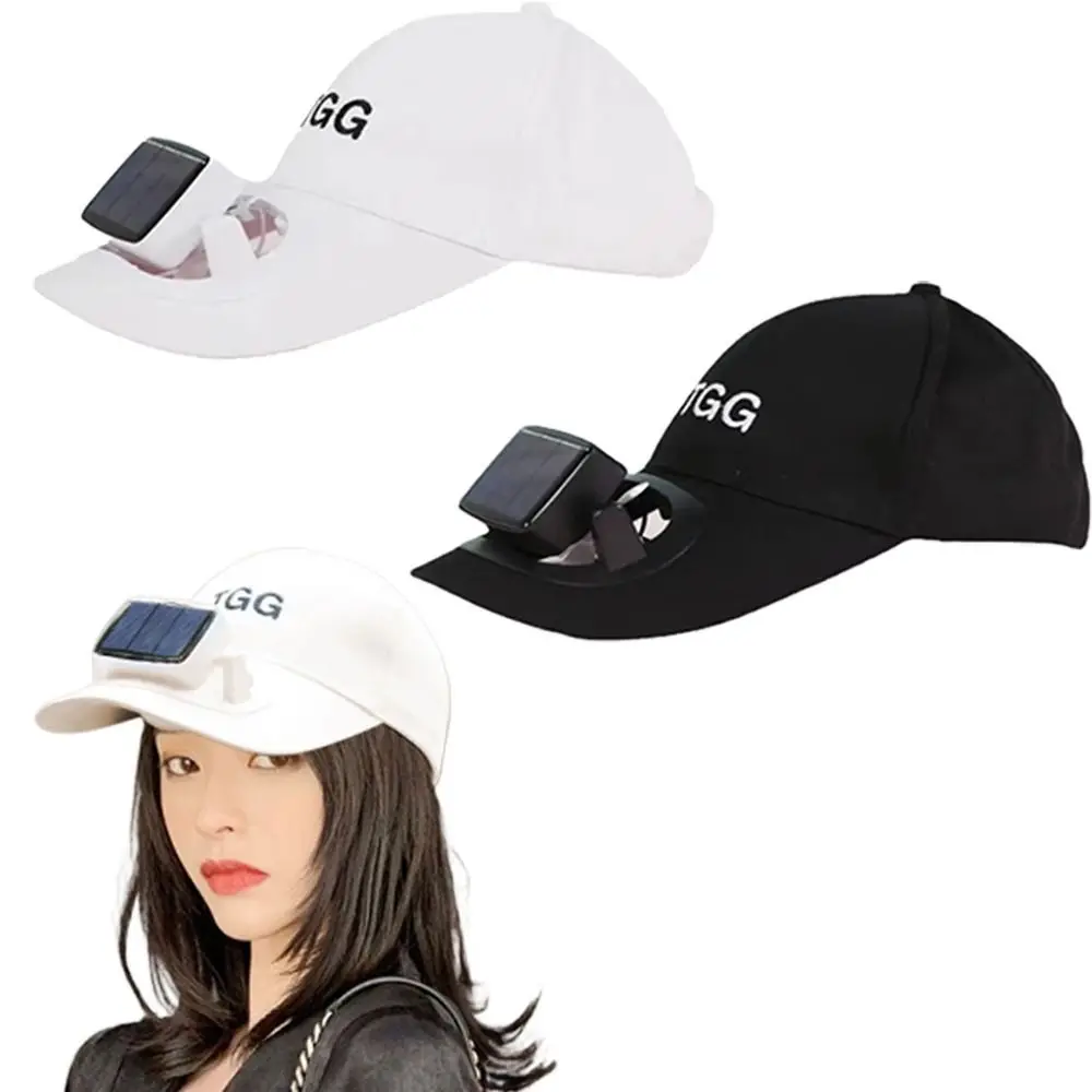 Korea Style Solar Fan Hat USB Charging Strong Wind Sunhat with Cooling Fan Multifunctional Solar Powered Wide Brim Baseball Cap