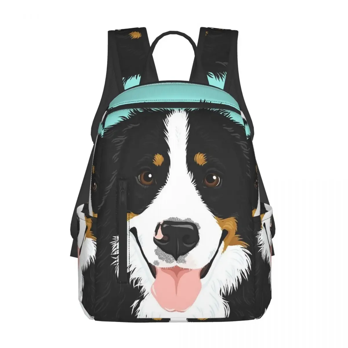 

Bernese Mountain Dog Backpack Daypack Large Capacity Kids BookBag School Bag Shoulder Bags for Men Women