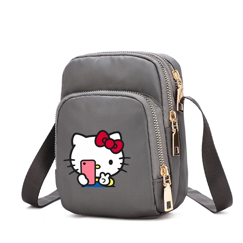 HelloKittys Anime Crossbody Bags for Women Female Shoulder Slung Mobile Phone Large Capacity Handbags Fashion Ladies Chest Bag