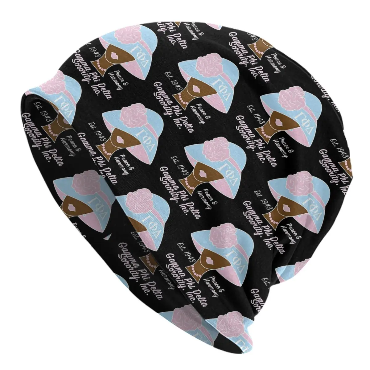 

Пользовательские исторические Gamma Phi Delta 1943, шляпа-капот, вязаные шапки, модные теплые зимние шапки унисекс для взрослых, шапка