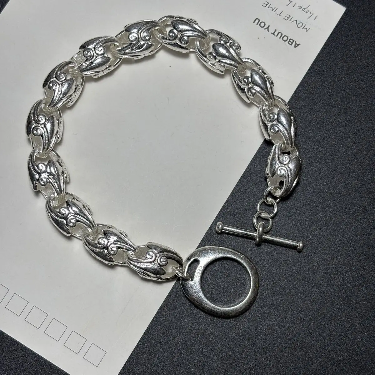 S925 Tibetan Silver Imitate Ancient Open String Good Luck Bracelet Men and Women Fashion Personalized Jewelry birthday Gift