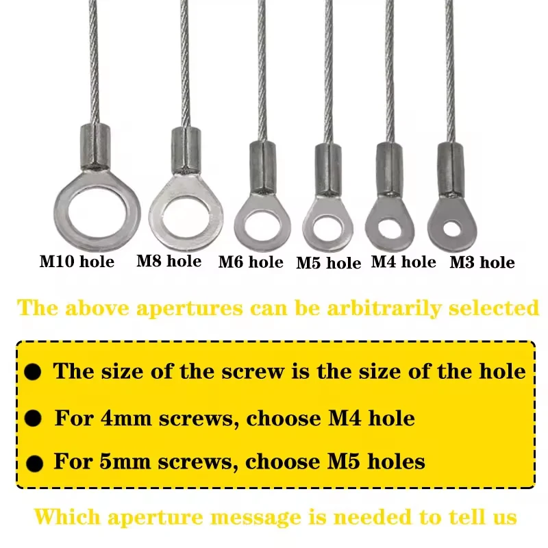 2 szt. 1,5 MM lina stalowa ze stali nierdzewnej pierścień zaciskowy typu rybie oko krótka smycz bezpieczeństwa zespoły kablowe z dwoma oczkami długość 0,3-1 m