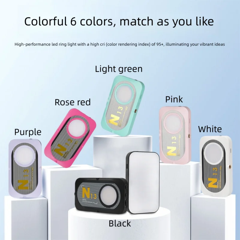 ไฟเติม LED ANLAIKE N13 แบบพกพาพร้อมคลิป ไฟเติมมือถือขนาดเล็ก ไฟเซลฟี่กลางแจ้งขนาดเล็ก