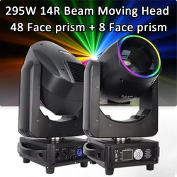 295W Spotlight LED Ring14R Moving Head Beam Light DMX512 DJ Disco Bar Party Club Christmas Concert Wedding Stage Effect Lighting