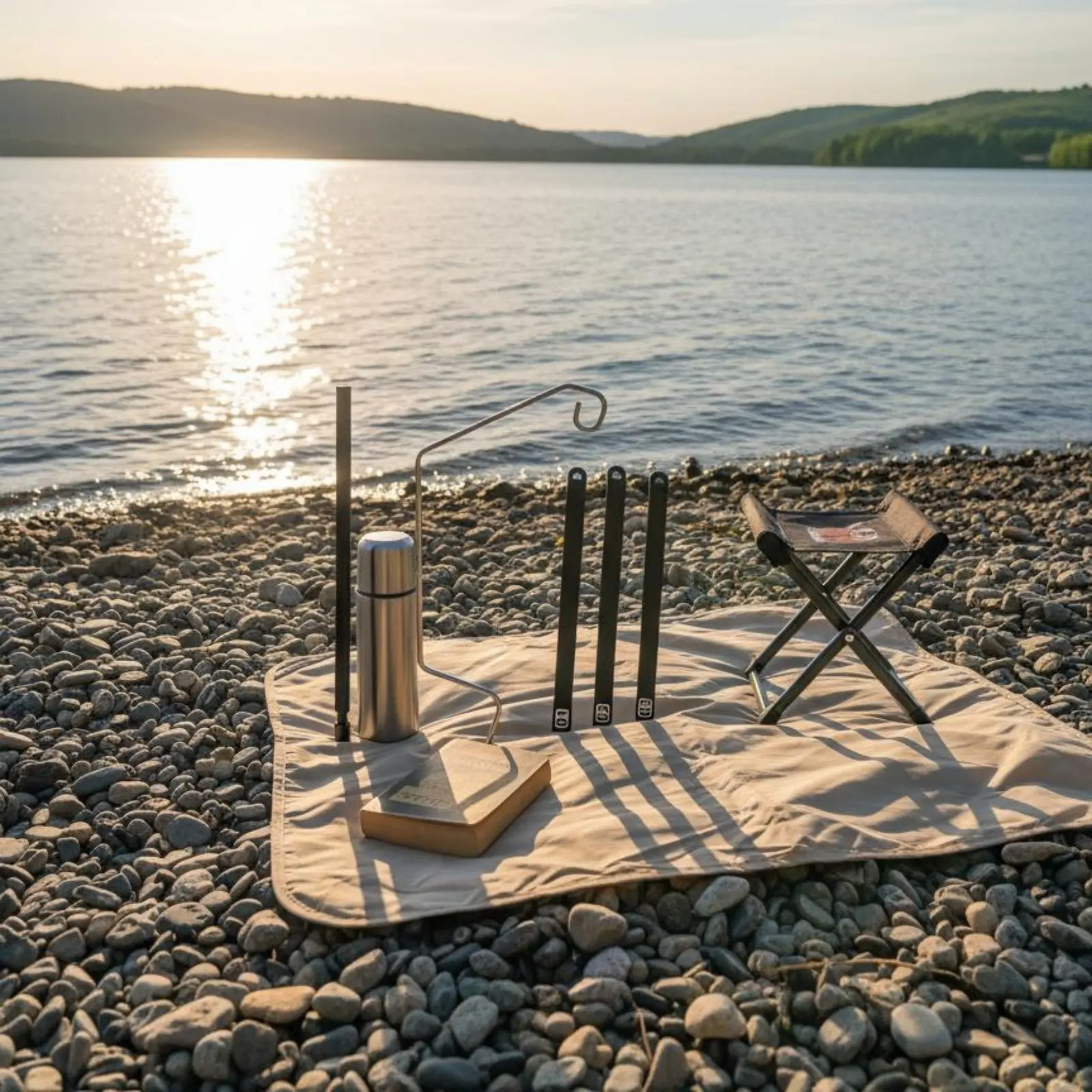 Tripod Lantern Stand Foldable Folding Lantern Stand Portable Camping Lamp Holder Small Design Foldable Camping Lamp Post - view 3