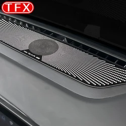 For Chery ICAR 03 03T Car Styling Instrument Panel Horn Cover Decorative Frame Stainless Steel Speaker Cover Patch  Accessories