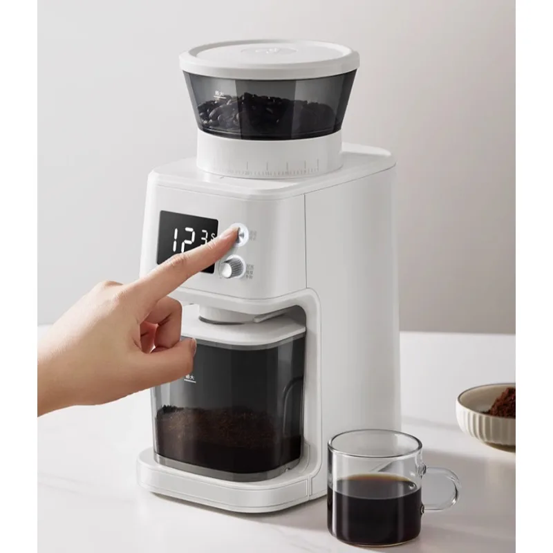 Electric Coffee Grinder Fully Automatic Coffee Bean Grinder Small Home Italian Hand Brewing Grinder Adjustable Grinding Fineness