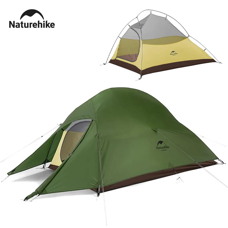 Naturehike Cloud Up 1/2/3 Person Tent Ultralight Waterproof Hiking Beach Tent 20D Nylon 210T Polyester Backpacking Shelter Tent