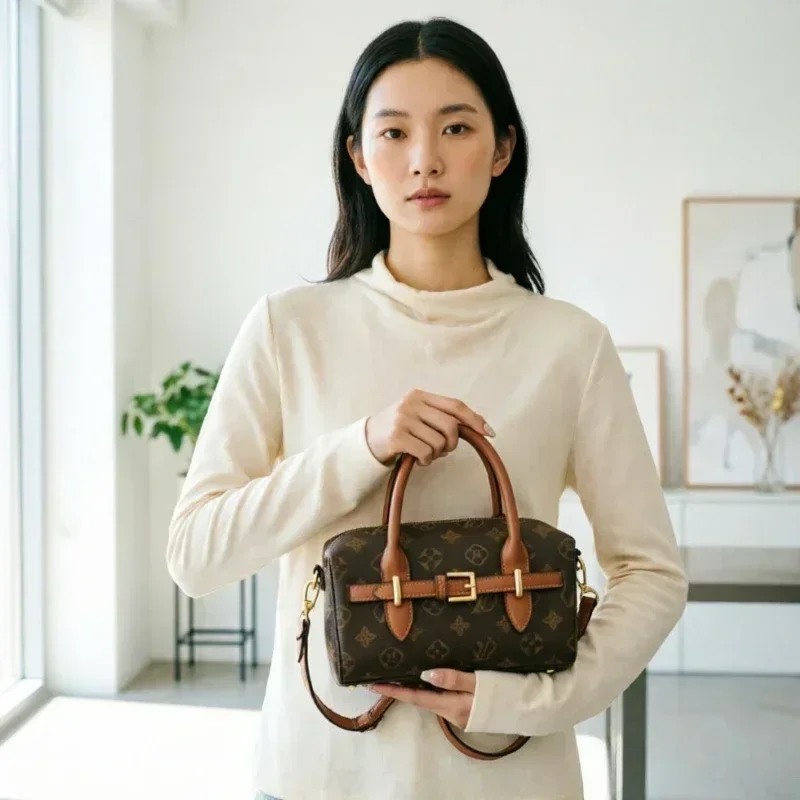 Luxury Brand Women's Handbag: Genuine Leather Messenger Bag By Famous Designer - Elegant Classic Shoulder Style