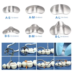 100pcs Dental Matrix Band Sectional Contoured Matrices Metal Matrix Full Teeth Replacement Refill Wedges Oral Care