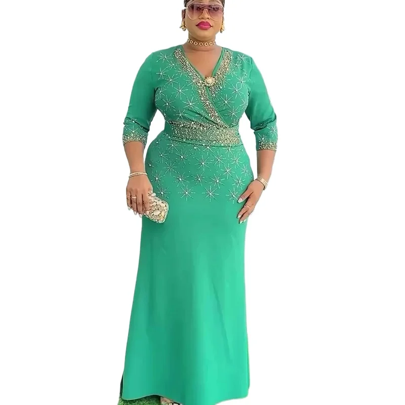 

Африканские платья для женщин Vetement Femme Dashiki Abaya Maxi Dress Африканская одежда Платья Анкара 2023 Лето Осень Новинка