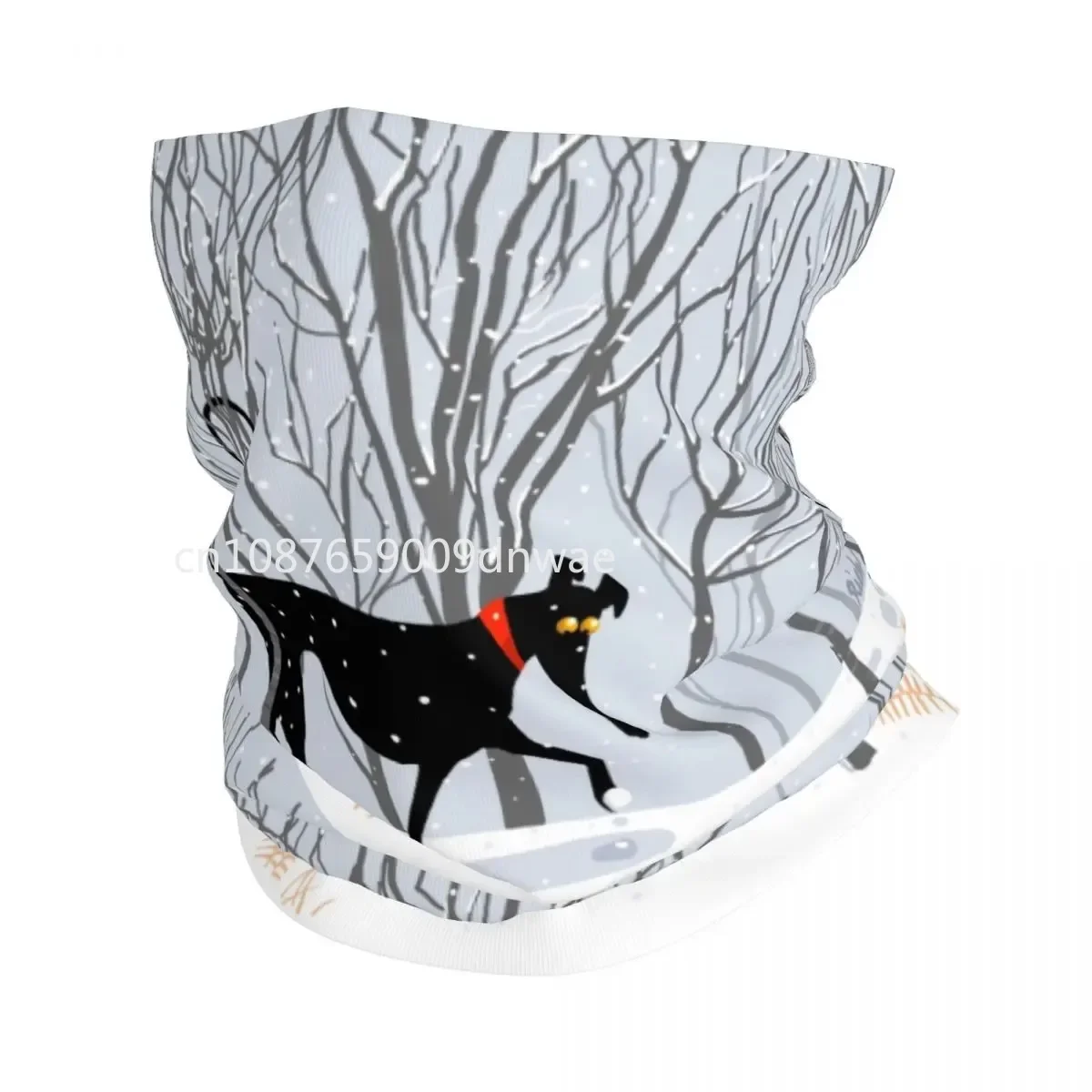 Winter Hound Windhund Bandana Hals Gamasche zum Wandern Camping Frauen Männer Wickel Schal Whippet Windhund Hund Stirnband wärmer