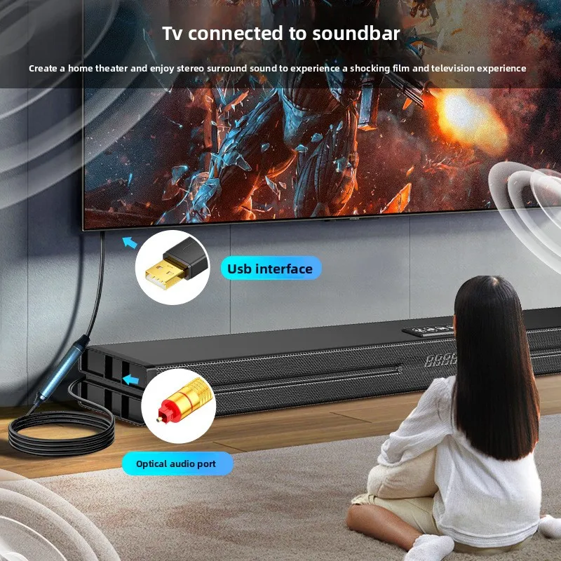 USB naar digitale optische audiokabel, voor laptop TV-versterker PS4, glasvezelconverter, gratis verzending