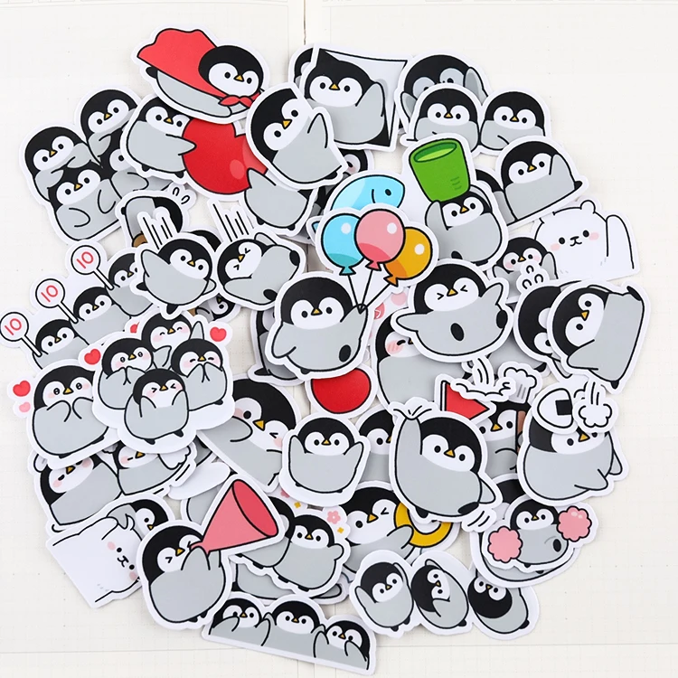 40PCS cute little penguin Stickers Crafts And Scrapbooking stickers book Student label Decorative sticker DIY Stationery