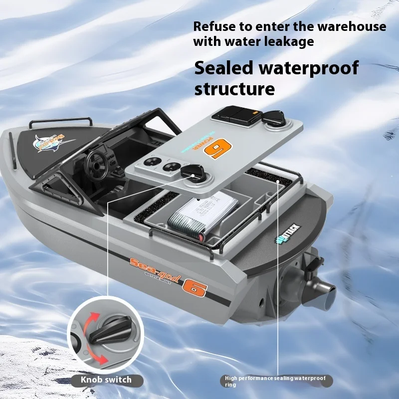 Nieuwe 2.4g Rc Speedboot Lange Uithoudingsvermogen Simulatie Borstelloze Hoge Snelheid Elektrische Boot Model Afstandsbediening Water Amusement Speelgoed gift