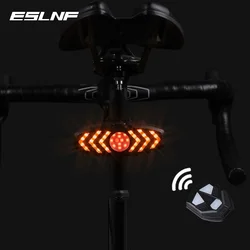Bike Brake Taillight Turn Light Wireless Remote Control Turning lamp LED Waterproof Bicycle Alarm Anti Theft Rear Lights