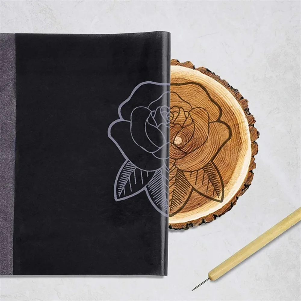 Tracing Paper Carbonless Copy Paper Graphite One-side Drawing Carbon Paper Reusable Black Blue Reusable