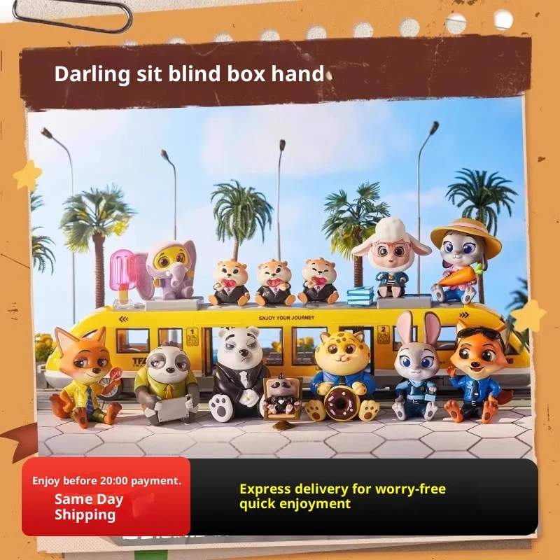 سلسلة ديزني زوتوبيا تكون جيدة والجلوس صندوق أعمى التماثيل لطيف شخصية الحرف اليدوية ديكور سطح المكتب الحلي القابلة للجمع