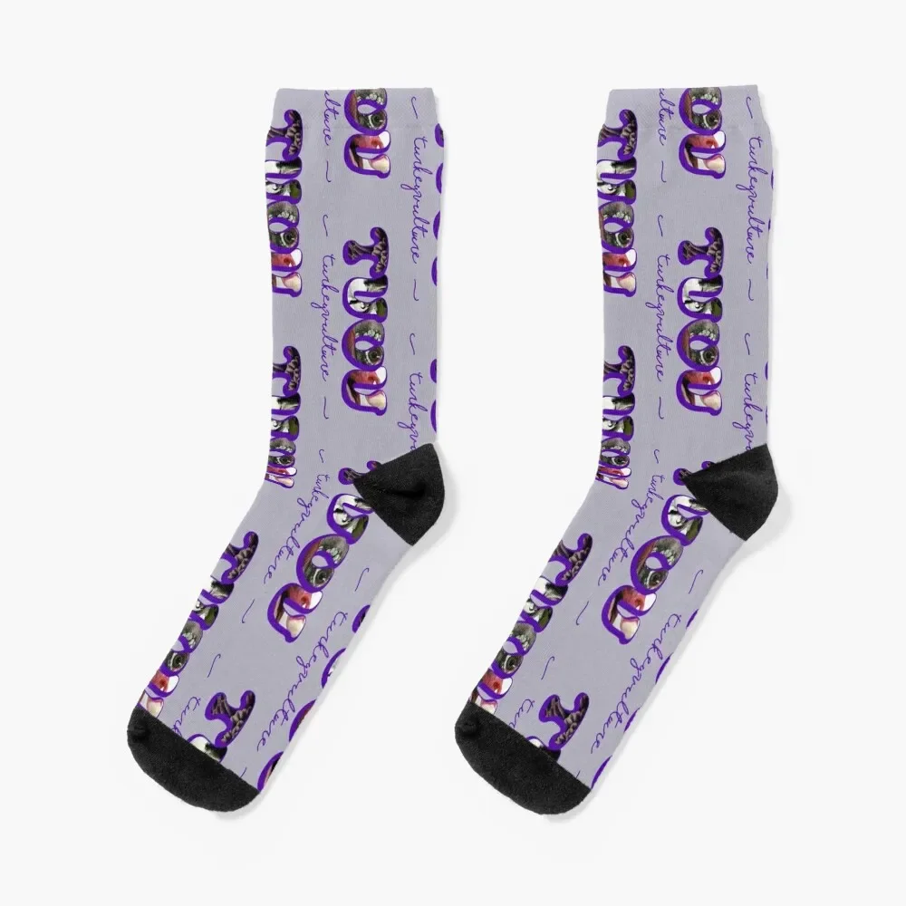 Raptor Details in Abbreviation - Turkey Vulture Socks with print short Soccer Socks For Women Men's