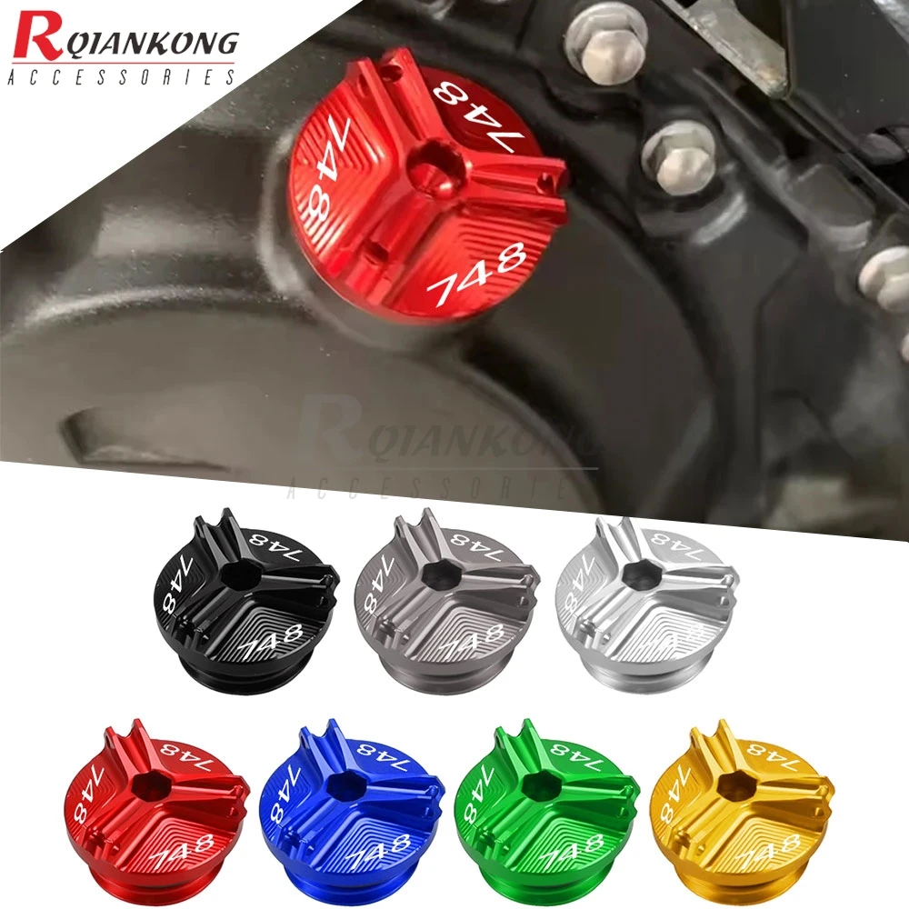 

M19*2.5 Aluminum Oil Filter Cup Engine Plug Cover For DUCATI 848/1098/1198 2007-2011 748 1993-2002 749 2000-2010 749 DARK 04-06