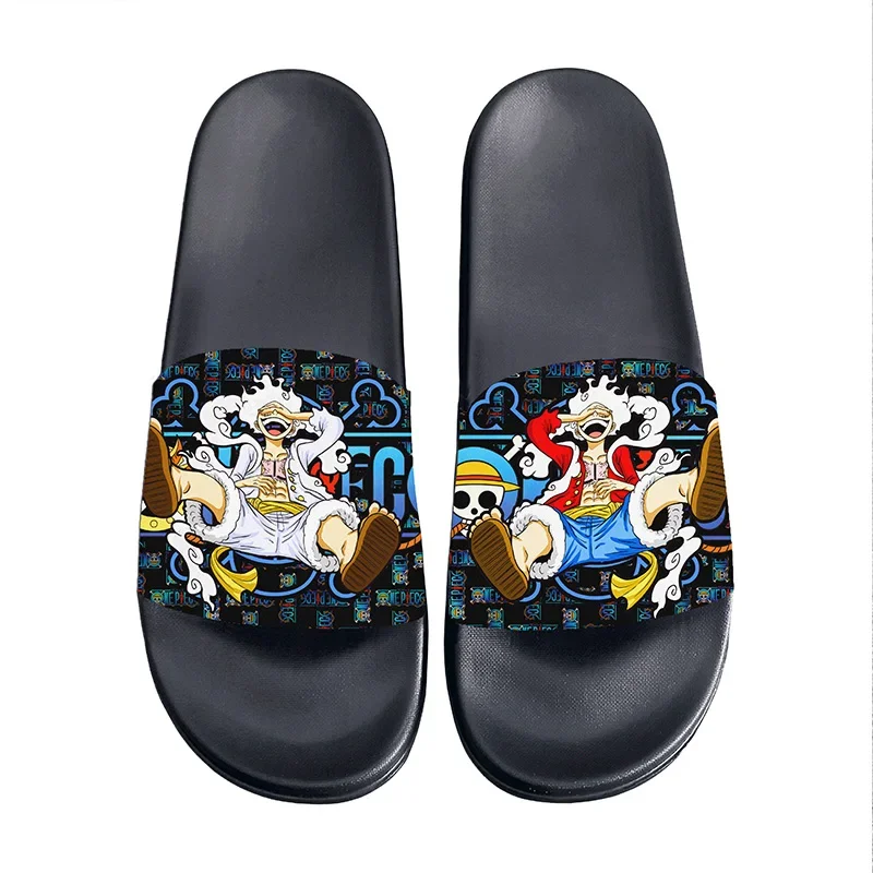 Summer Sandals Slippers Anime ONE PIECE Monkey D. Luffy Cosplay Slippers Cute Cartoon Shoes For Men Women Unisex Halloween Gift