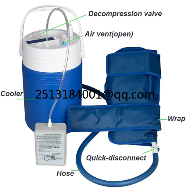 NEW Knee Ice Water Compression Cold Physical Cryocuff Therapy System Orthopedics Surgeon Air Compression Therapy