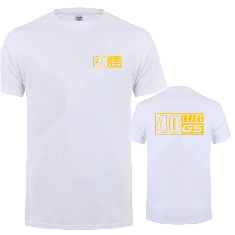 

2025 Summer New Styles 40 Years GS Motorcycle Printed T Shirts New Fashion Breathable Round Neck Casual Loose Short Sleeve