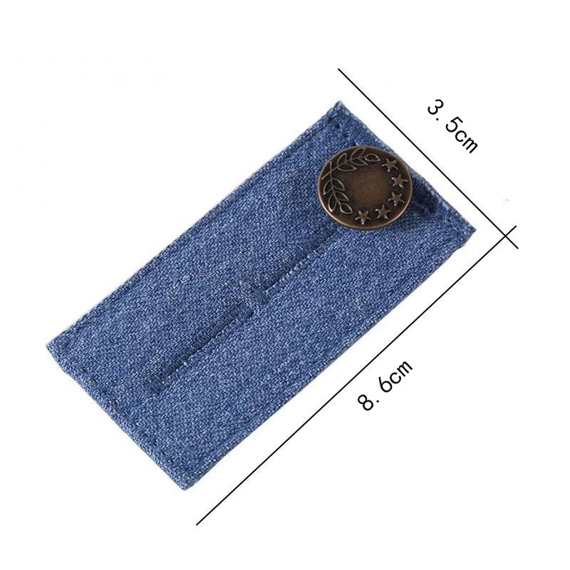 4Pcs Metal Button Extender For Pants Denim Jeans Adjustable Retractable Waist Fastener Button Jeans Waist Clothes Extension Snap