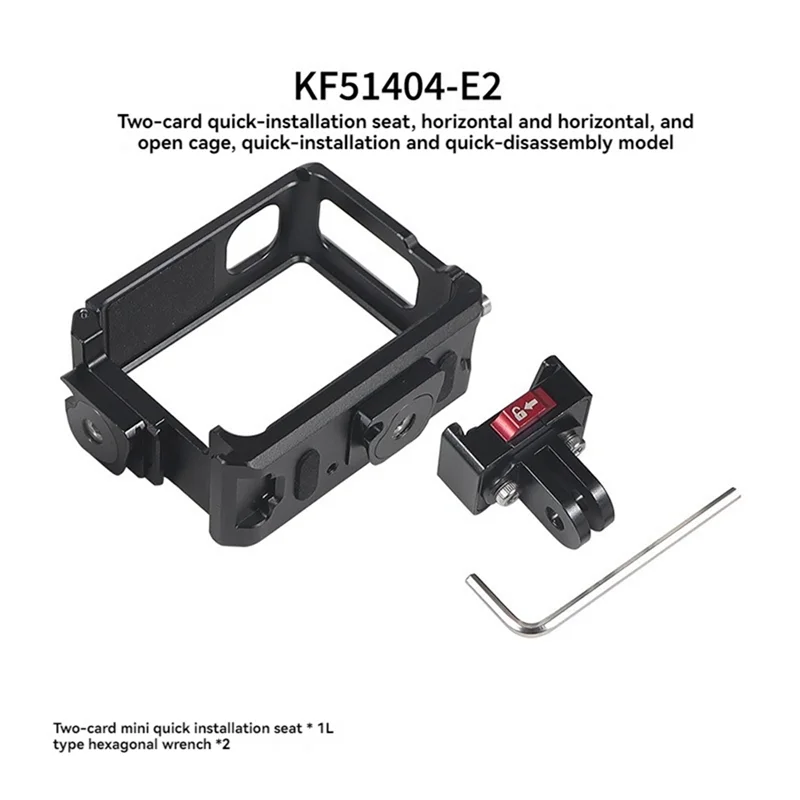 AS95-Insta360 GO3 / GO 3S 超軽量金属ケージフレームケース保護シェルプロテクターアクセサリーデュアルコールドシューズ