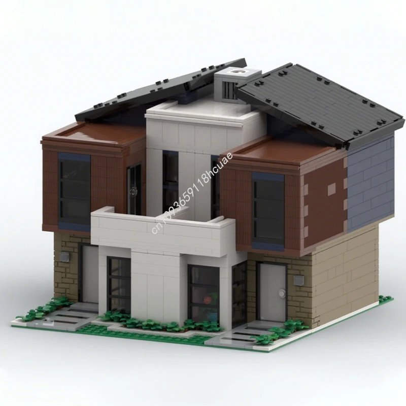 

2019pcs MOC Modular Modern Townhouse Modular Buildings Building Blocks Christmas Unique DIY Gift Designed for Kids Creat Gift