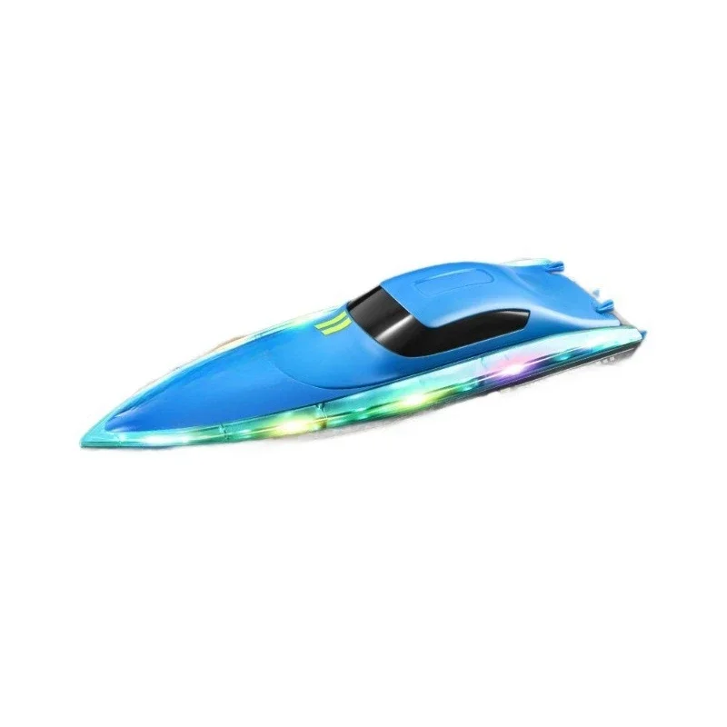 S7 Small Remote Control Boat 2.4G Remote Control Speedboat Double Motor Electric Ship Model with Light Waterproof